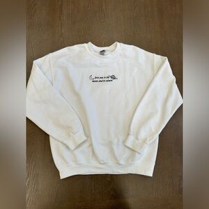 TAYLOR SWIFT CREWNECK SWEATSHIRT WHITE